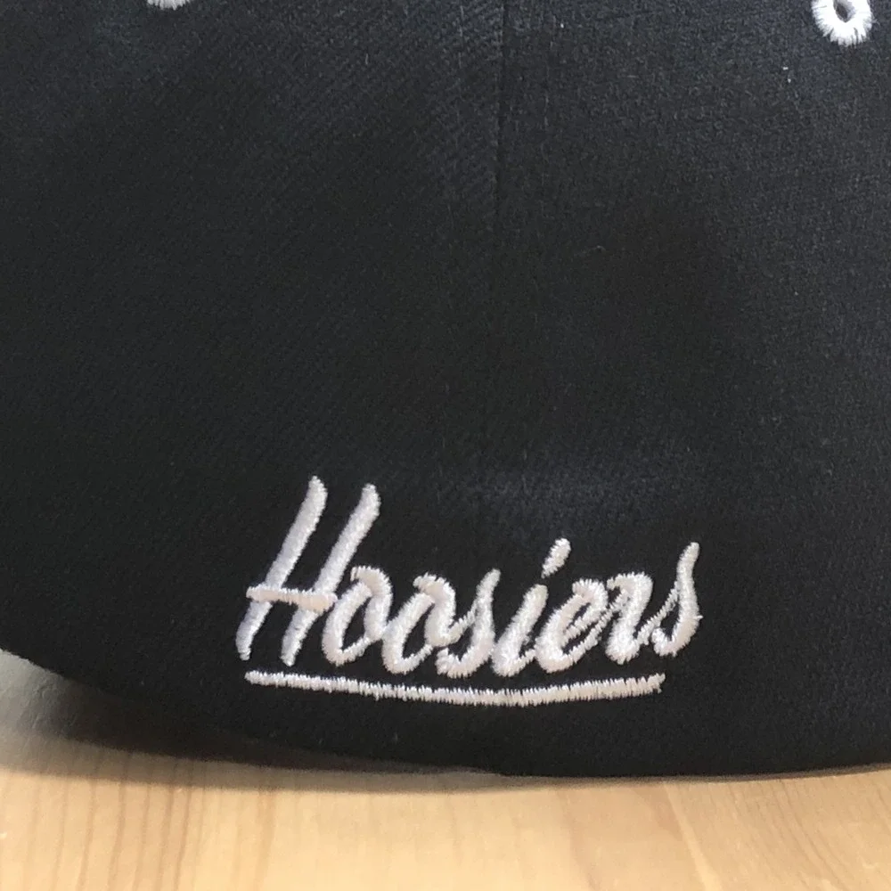 Indiana Hoosiers Zephyr Stretch Fit Hat Size M/L Black Red NCAA